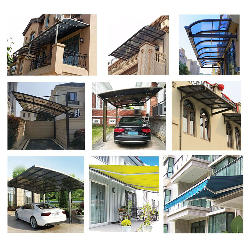 Kohandatud Balcony Patio Cover Portal Frame Structure Modern Carport Multifunktsionaalne Patio Canopy Solar Panel Mounting Structure 2 Car Metal Carport Professional Balcony Awning Solar Mountaing Structure Waterrelated Carport