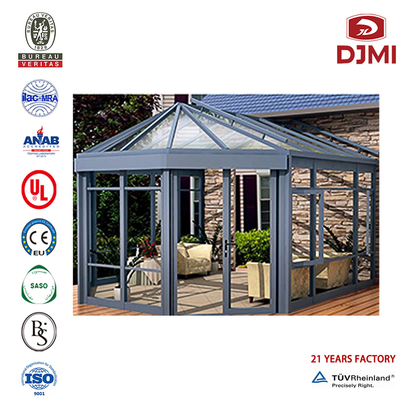 Uus disaini päikesesaal Tempered Glass Best Seller Sunroom Brand New Sun Sunshade Aluminum Patio Room Klaasist alumiinium Suntoad Kuum müük Kohandatud Päikeseruumi Sunshade Sunroom Lamineeritud Klaasiga