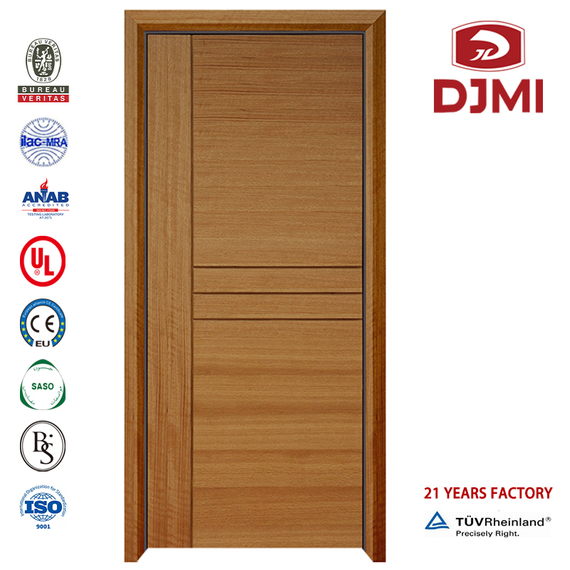 Kohandatud Veneer Single Fire Proof Door Oak Solid Wood Interior Doors New Seadistused 3X3 kaadrid Hiina Tootja Fire Fire Solid Wood Door Hiina Factory Ul 10C Puidu Tõestus Tulekindel uks